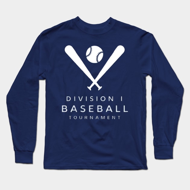 division 1 baseball tournament Long Sleeve T-Shirt by CreationArt8